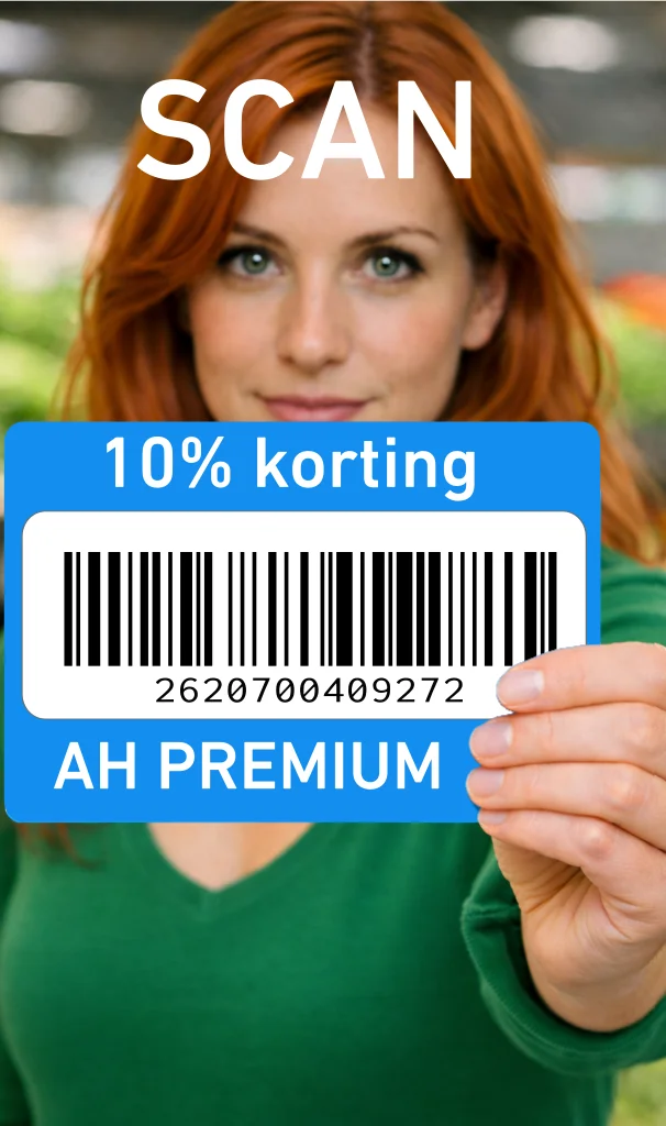 AH Premium bonuskaart barcode